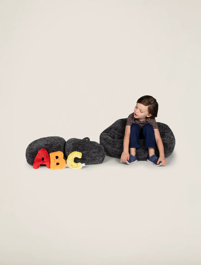 Dark Grey Bag with Rainbow Letters
