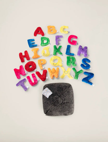 Dark Grey Bag with Rainbow Letters