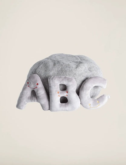 Light Grey Bag with Dove Grey Letters