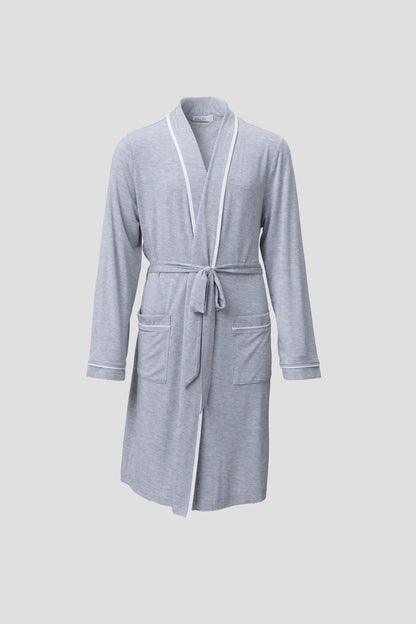 Heathered Gray / White