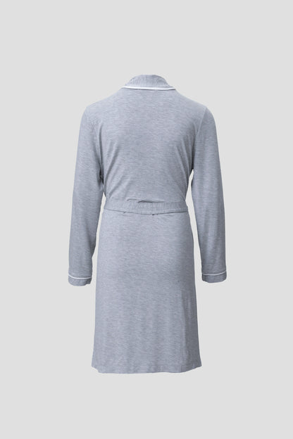 Heathered Gray / White