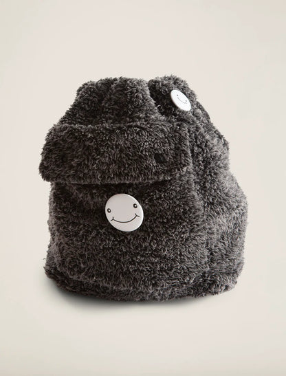 Dark Grey Backpack with Rainbow Mini Letters