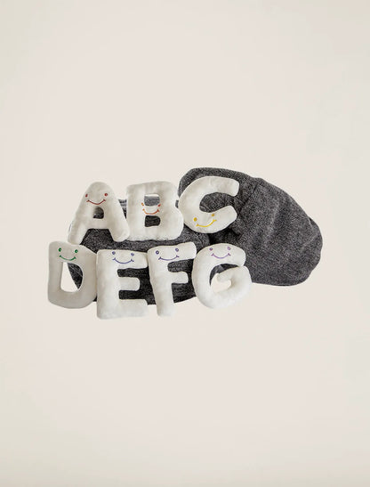 Dark Grey Bag with Creamy Cream Letters