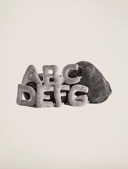 Dark Grey Bag with Dove Grey Letters