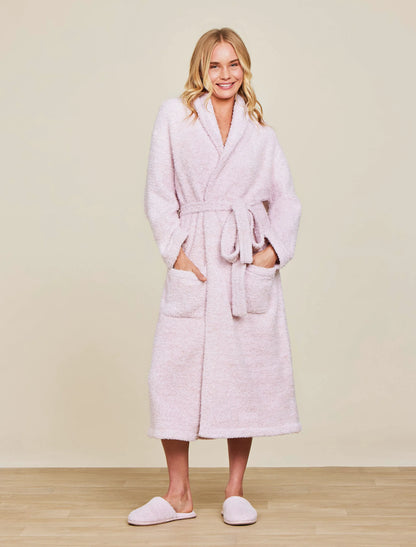 Heathered Dusty Rose / White