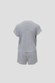 Heathered Gray / White